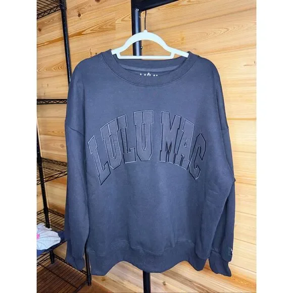 Black Lulu Mac Sweatshirt NWT - Picture 6 of 6